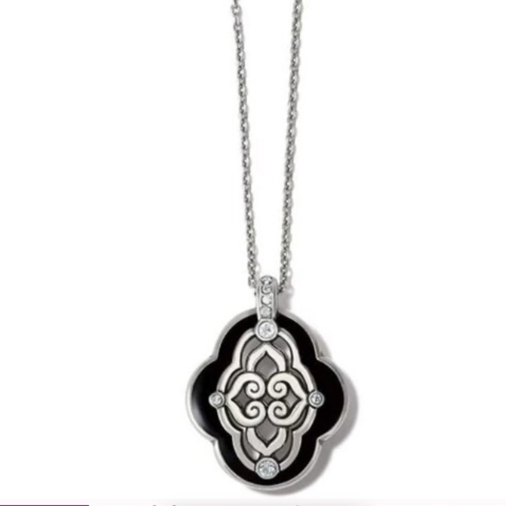 Brighton Intrigue Two-Tone double sides Pendant Necklace